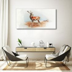 COLORAY.CZ Obraz na plátně Akvarel Animal Deer 120x60 cm