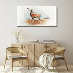 COLORAY.CZ Obraz na plátně Akvarel Animal Deer 120x60 cm