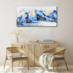 COLORAY.CZ Obraz na plátně Zimní sníh horské volně žijících živočichů 120x60 cm