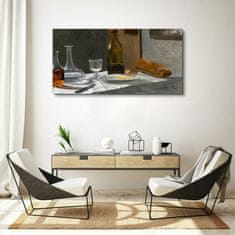 COLORAY.CZ Obraz na plátně Zátiší s lahví Monet 120x60 cm