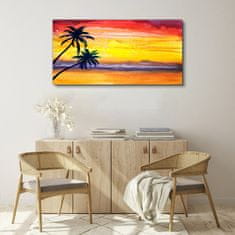 COLORAY.CZ Obraz na plátně Západ slunce palmy 120x60 cm