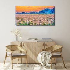 COLORAY.CZ Obraz na plátně Pampeliška louka západu slunce 120x60 cm