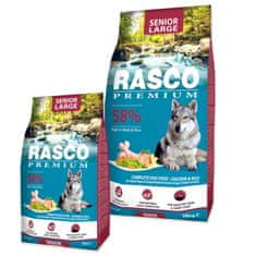 RASCO PREMIUM Granule Rasco Premium Senior Large kuře s rýží 15kg + Rasco Premium Senior Large 3kg , 