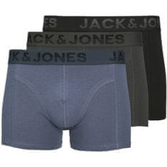 Jack&Jones 3 PACK - pánské boxerky JACSHADE 12250607 Black (Velikost S)