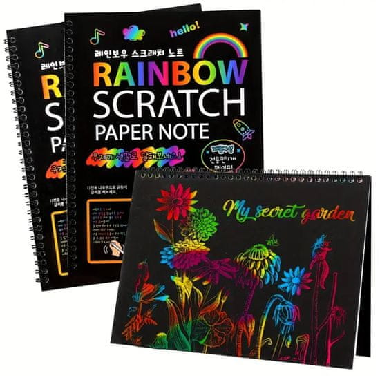 IZMAEL Vyškrabávací notes-Rainbow KP30331