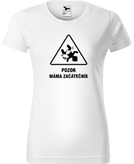 Hobbytriko Tričko pro maminku - Pozor máma začátečník Barva: Bílá (00), Velikost: 3XL