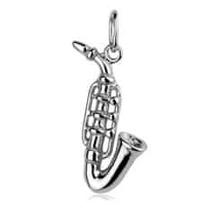 SPERKY4U Stříbrný přívěšek saxofon