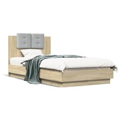 shumee Rám postele s čelem dub sonoma 75 x 190 cm kompozitní dřevo