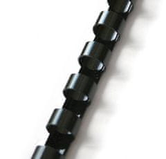 Q-Connect Plastové hřbety, 8 mm, černé, 100 ks