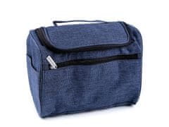 Kosmetická taška / závěsný organizér 18x24 cm - modrá jeans