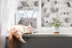 COLORAY.CZ Roleta do okna Šedý vzor s trojúhelníky Rolet propuštění světla 80x180 cm