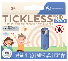 Tickless KidPRO - ultrazvukový odpuzovač klíšťat - Modrý