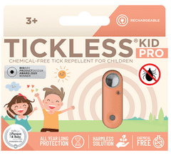 Tickless KidPRO - ultrazvukový odpuzovač klíšťat - Oranžový