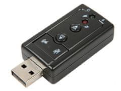 Verk 06283 Zvuková USB karta 7.1 s mikrofonem a konektorem pro sluchátka