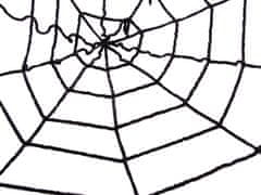 Verk 26044 Umělá pavučina Halloween 90 x 90 cm černá