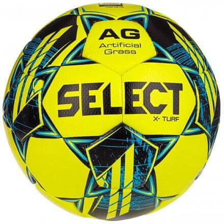 SELECT FB X-Turf fotbalový míč žlutá-modrá velikost míče č. 4