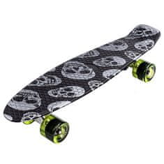 Meteor Flip Multi plastový skateboard lebky varianta 40581