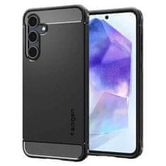 Spigen Silikonový obal na Samsung Galaxy A55 5G Spigen Rugged Armor Matte Black