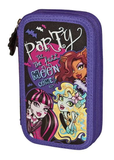 Monster High penál 2 zipy