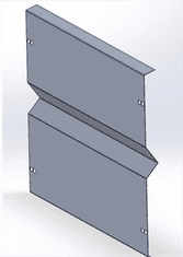 sapro FVE zavětrávací plech CORAB L2080 (2080x304x0,5)