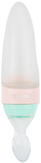 KikkaBoo Lahvička silikonová se lžičkou 90ml Comet Pink