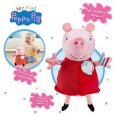 Mamitati Smyslová edukační hračka PEPPAPIG, plyšová, 12,5cm, červená