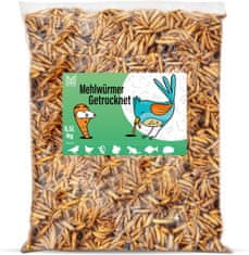 Mersjo Sušené larvy blanokřídlých, krmivo pro koi, hlodavce, ježky, ptáky, plazy, ryby, Mersjo 6,5l 1kg