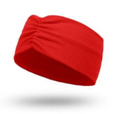 NANDY Dámská velká bavlněná čelenka - červená