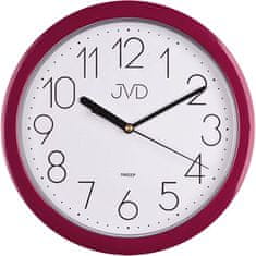 JVD Nástěnné hodiny s tichým chodem HP612 (Barva Bordeaux)