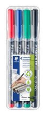 Staedtler Permanentní popisovač "Lumocolor 313", 4 barvy, 0,4mm 313 WP4