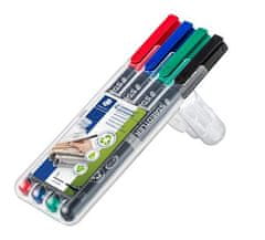 Staedtler Permanentní popisovač "Lumocolor 313", 4 barvy, 0,4mm 313 WP4