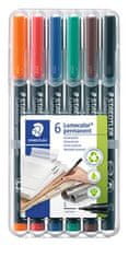 Staedtler Permanentní popisovač "Lumocolor 313", 6 barev, 0,4mm 313 WP6