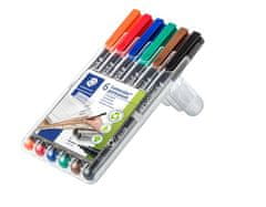 Staedtler Permanentní popisovač "Lumocolor 313", 6 barev, 0,4mm 313 WP6