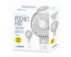 Platinet Ventilátor nabíjecí,mobilní, 4000mAh s powerbankou