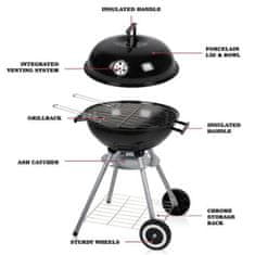 BBQ Collection Gril na dřevěné uhlí kulatý 45 cm