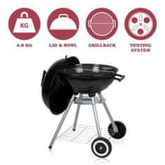 BBQ Collection Gril na dřevěné uhlí kulatý 45 cm