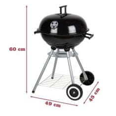 BBQ Collection Gril na dřevěné uhlí kulatý 45 cm