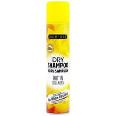 Morfose Biotin Blonde Hair Dry Shampoo suchý šampon pro blond vlasy, 200ml, rychle osvěžuje vlasy bez nutnosti mytí