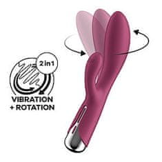 Satisfyer Satisfyer Spinning Rabbit 1 (Red), točící vibrátor