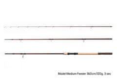 Delphin Delphin prut MAGMA M3 Heavy feeder 3 díly 360cm 150g