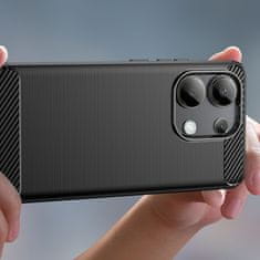 Tech-protect Carbon kryt na Xiaomi Redmi Note 13 4G, černý