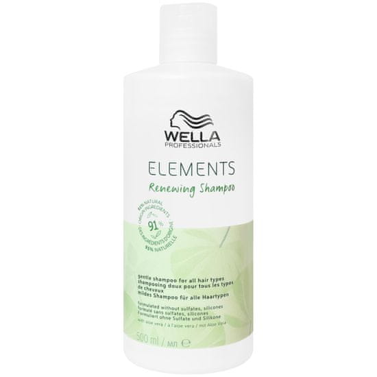 Wella Elements Renewing - šampon pro všechny typy vlasů, 500ml, jemně, ale účinně čistí vlasy i vlasovou pokožku