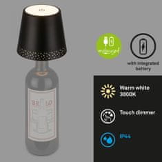 BRILONER BRILONER LED nabíjecí stolní lampa, 11 cm, USB-C, 2,6W, 280lm, černá BRILO 7485015