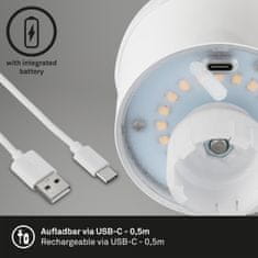 BRILONER BRILONER LED nabíjecí stolní lampa, 11 cm, USB-C, 2,6W, 280lm, černá BRILO 7485015