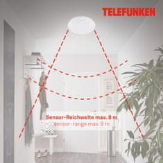 BRILONER BRILONER TELEFUNKEN LED stropní svítidlo, pr. 27,8 cm, 15 W, bílé TF 601206TF