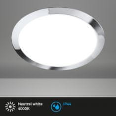 BRILONER BRILONER LED stropní svítidlo, 31 cm, 12W, 1250lm, chrom BRI 3766018