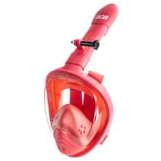Dětská celoobličejová šnorchlovací maska XS Růžová