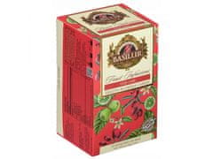 Basilur BASILUR Fruit Infusions - Ovocný čaj bez kofeinu s přírodním aroma goji, limetky a citrusů, v sáčcích 20 x 2 g x12