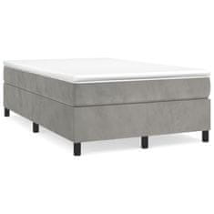 shumee Box spring postel s matrací světle šedá 120x190 cm samet