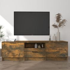 Vidaxl TV skříňka kouřový dub 140 x 35 x 40 cm kompozitní dřevo